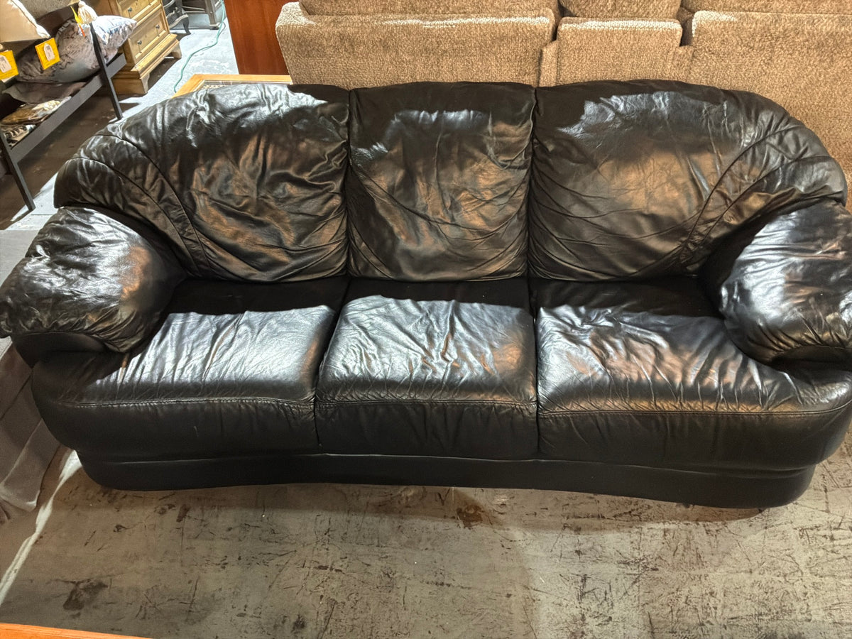 Black Leather Sofa