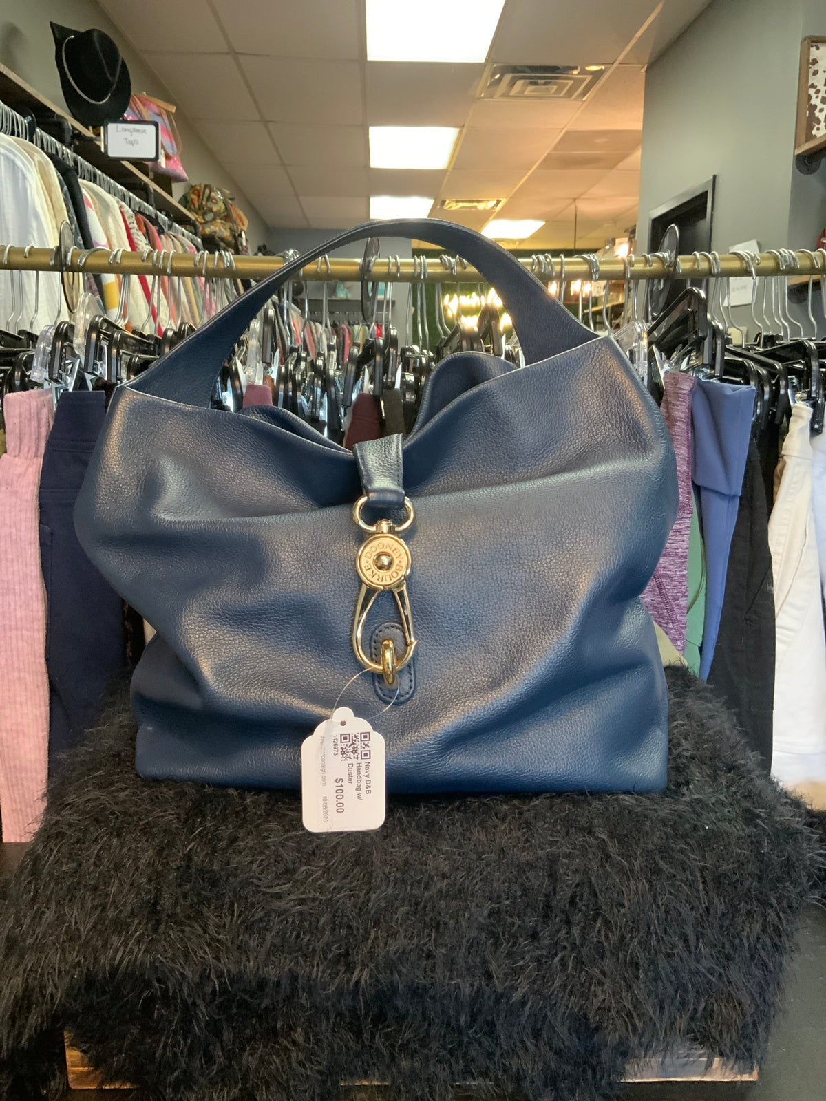 Navy D&B Handbag w/ Duster