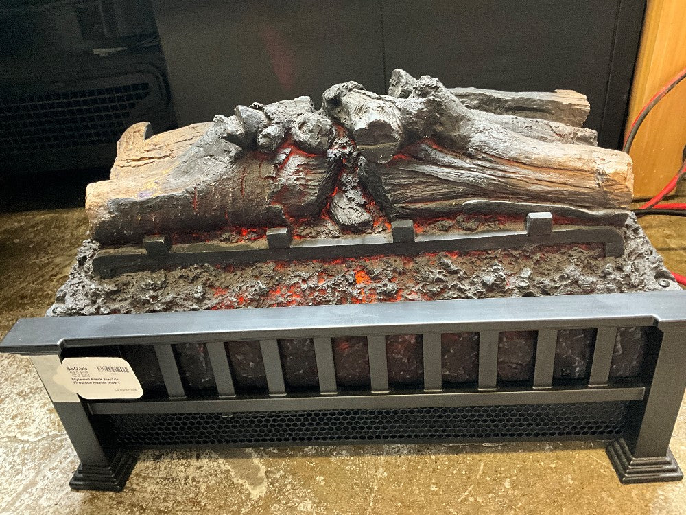 Stylewell Black Electric Fireplace Heater Insert