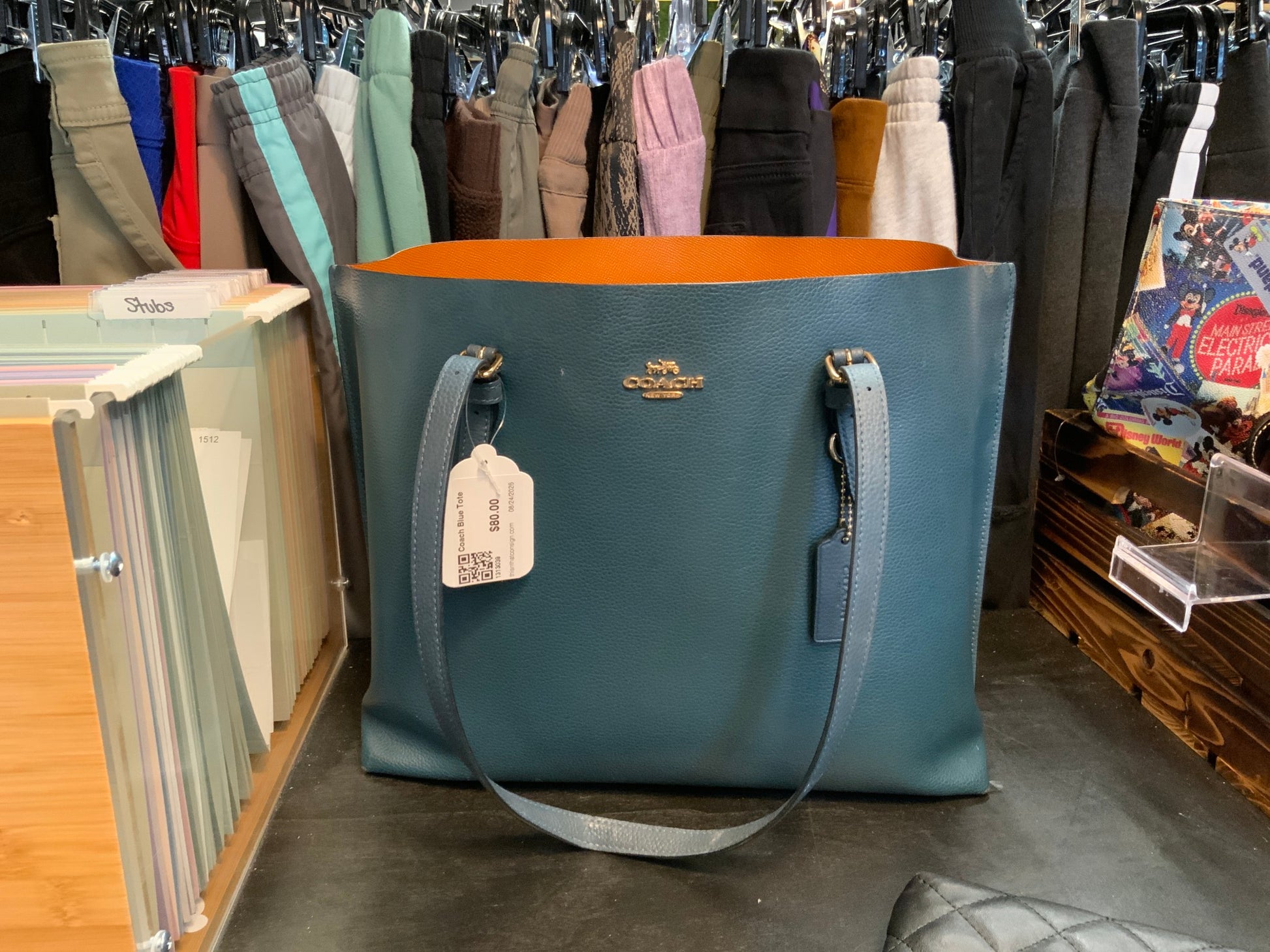 Coach Blue Tote
