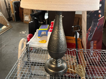 Silver Lamp with Shade