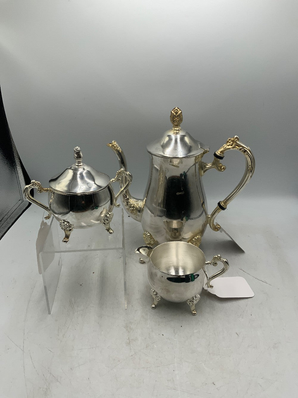 Silver Tea with Cream and Sugar