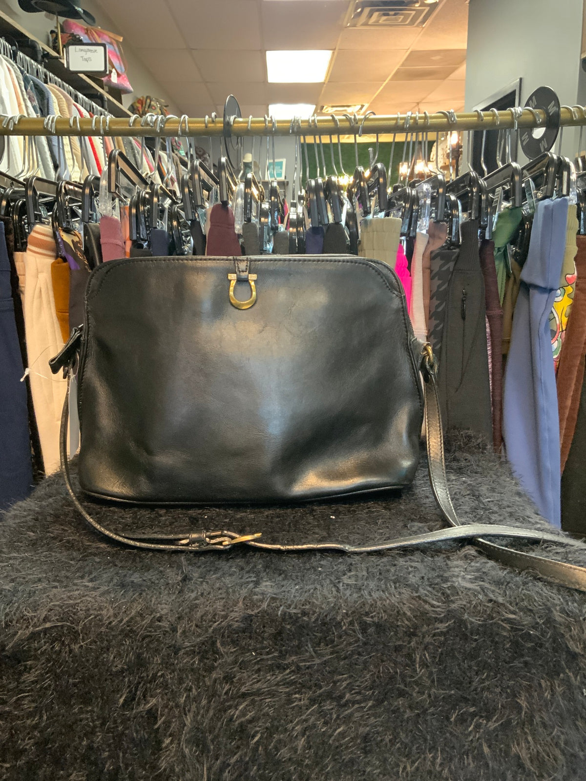 Vintage Etienne Aigner Crossbody Blk