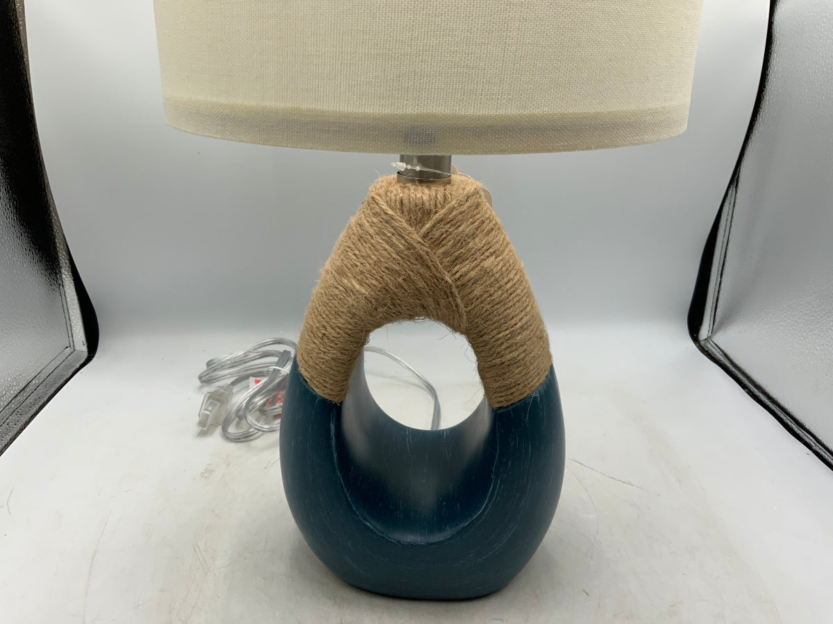 Blue/Rope Small Lamp