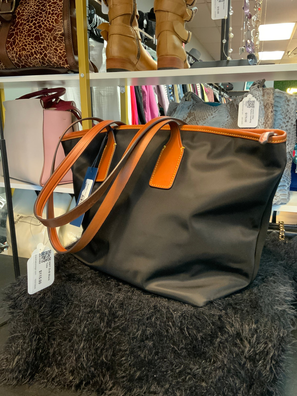 NWT D+B Black Tote