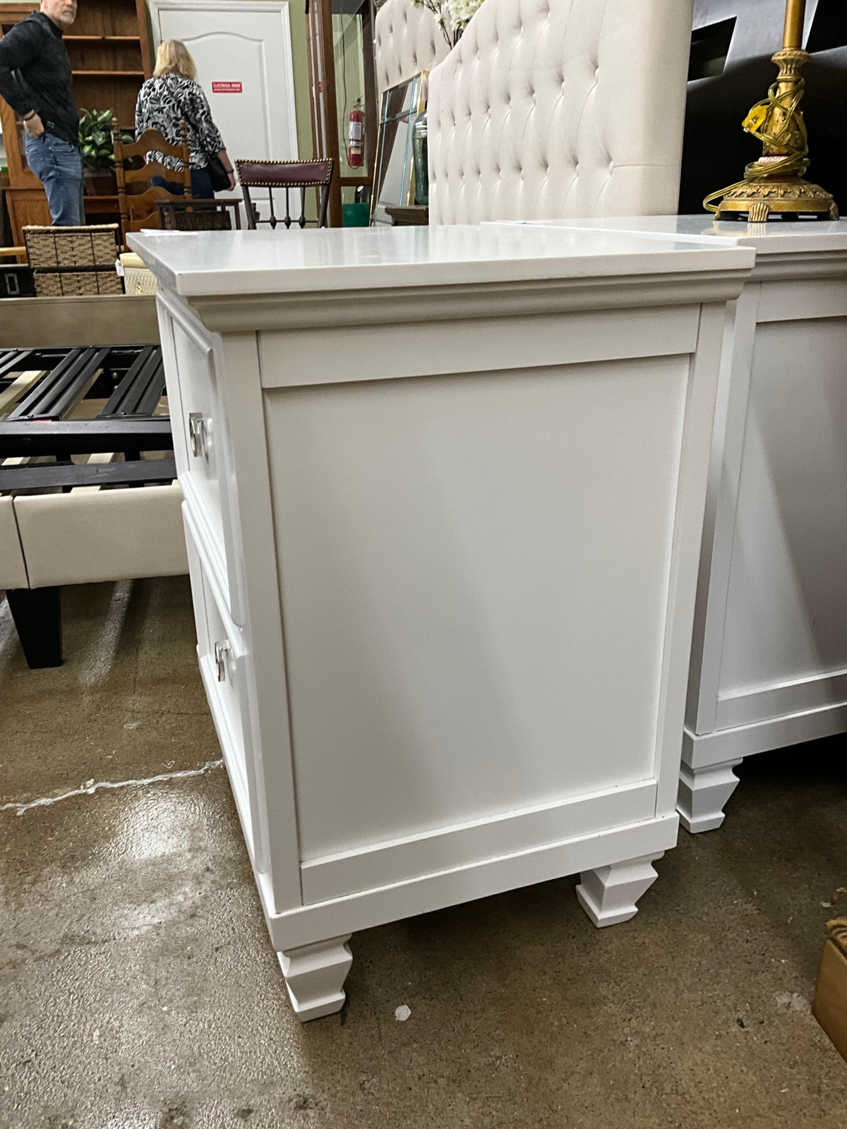 White Nightstand - Some Marks 