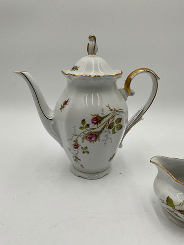 W.Eschenbach Briar Rose Teapot & Creamer