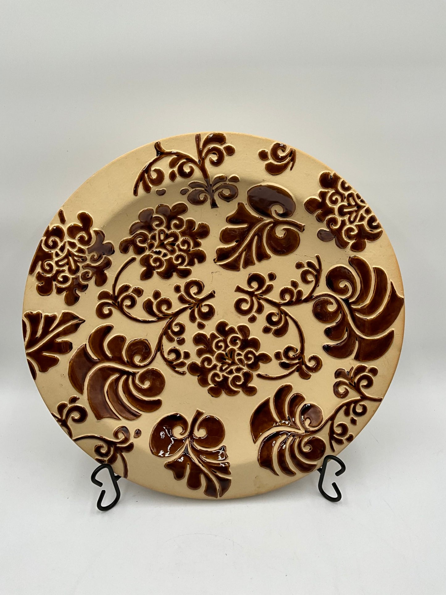 Morris Home Lg. Plate W/Stand