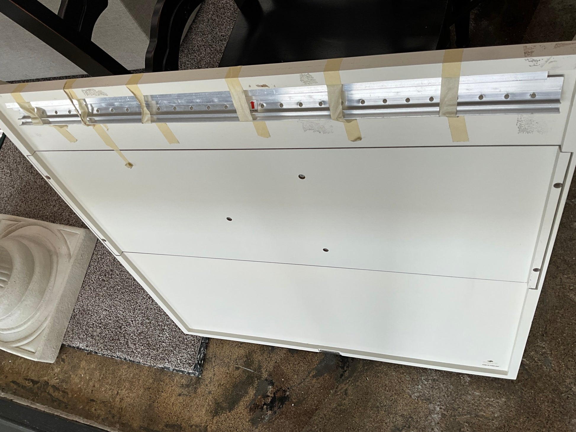 White Wrapping Paper Shelf
