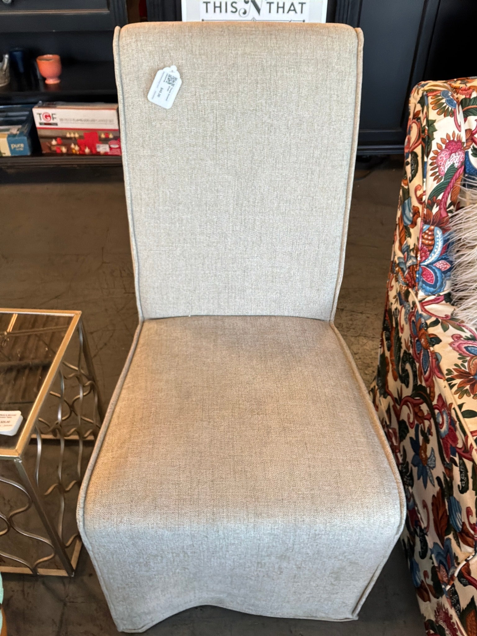 Taupe Accent Chair
