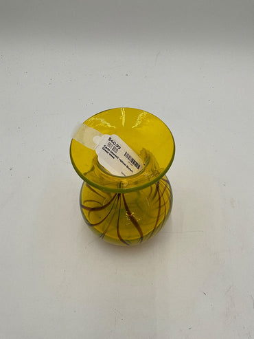 Carlo Moretti Yellow Blown Glass Vase