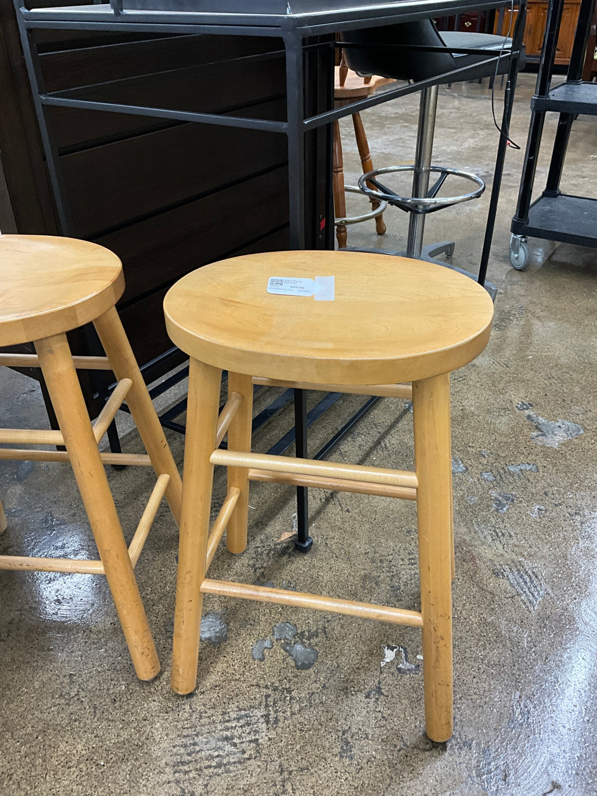 Light Wood Barstool
