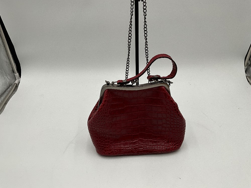 Patricia Nash Laurena Red Croc. Embossed Bag