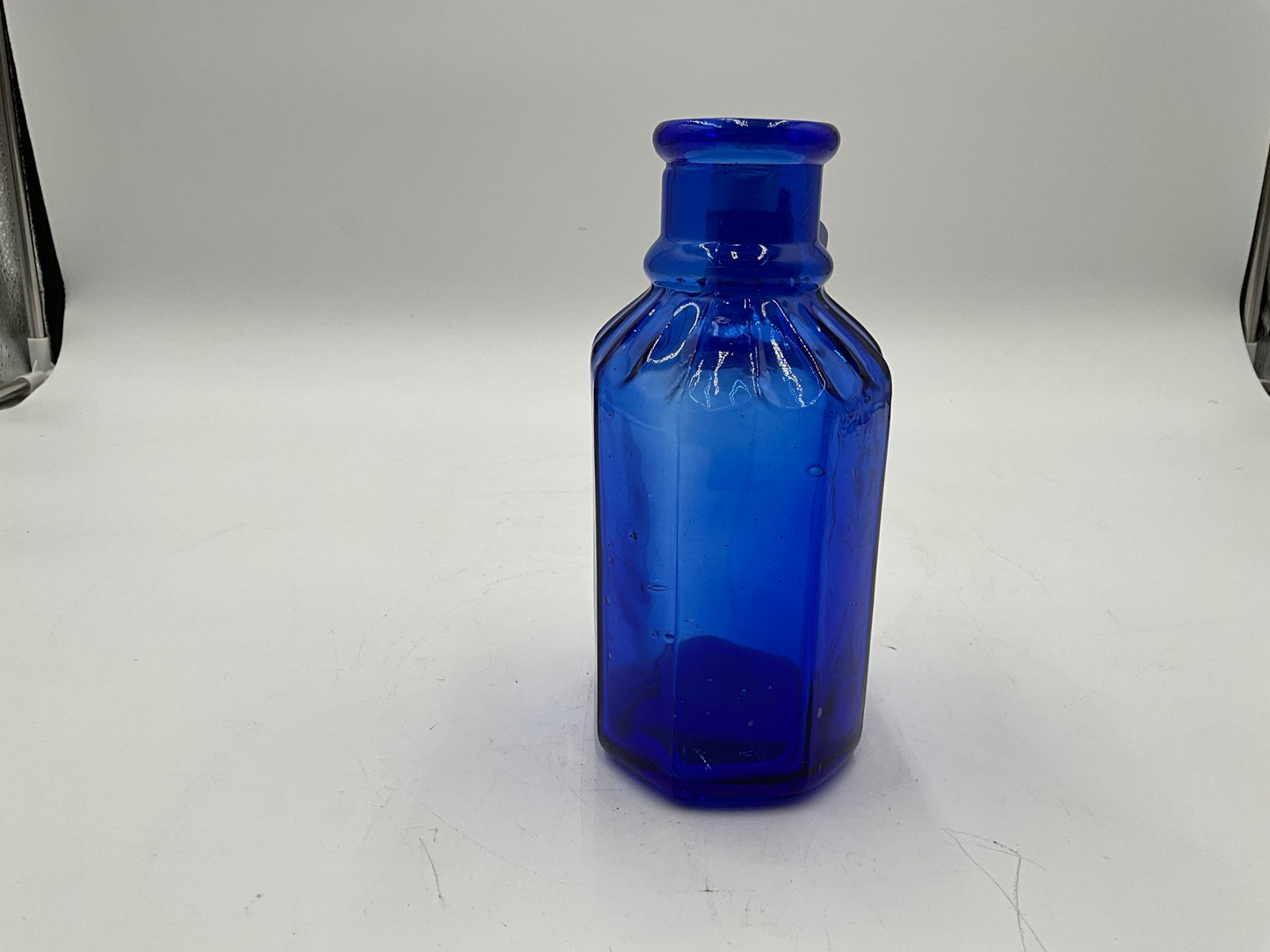 Antique Blue Handy Jar Bottle