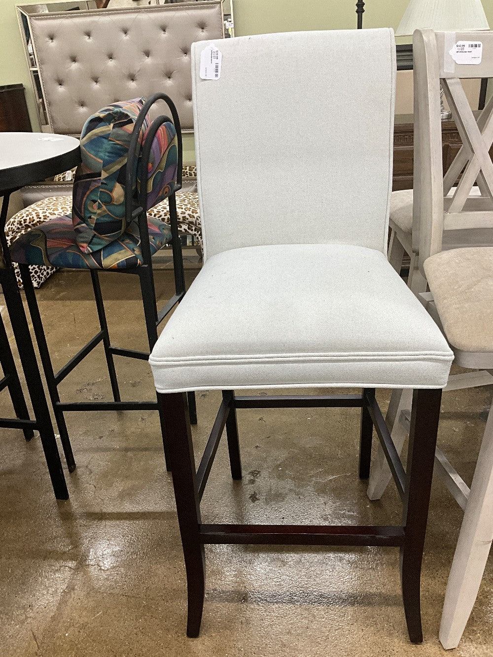 White Barstool