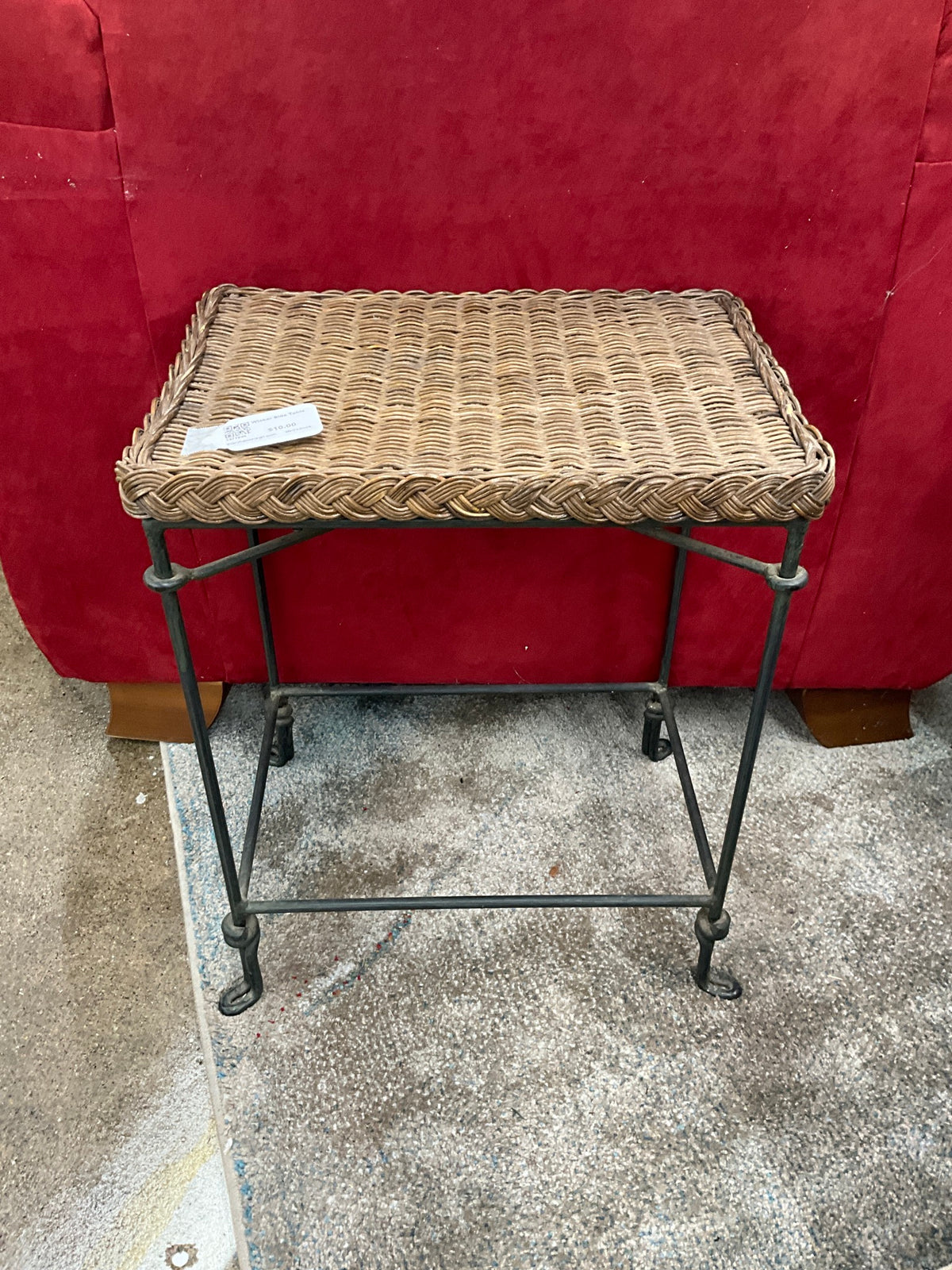 Wicker Side Table