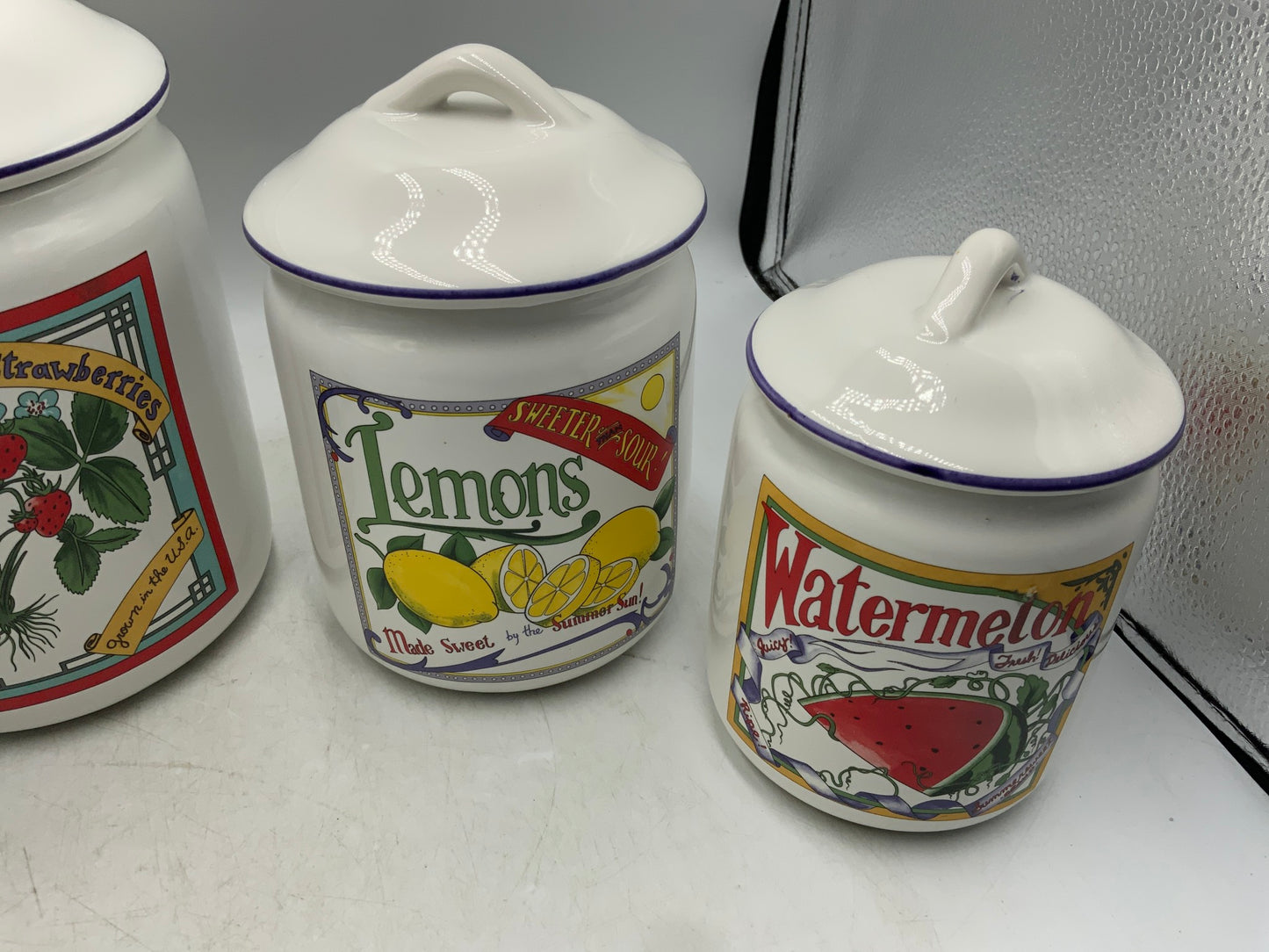 Fruit Canisters Set of 4