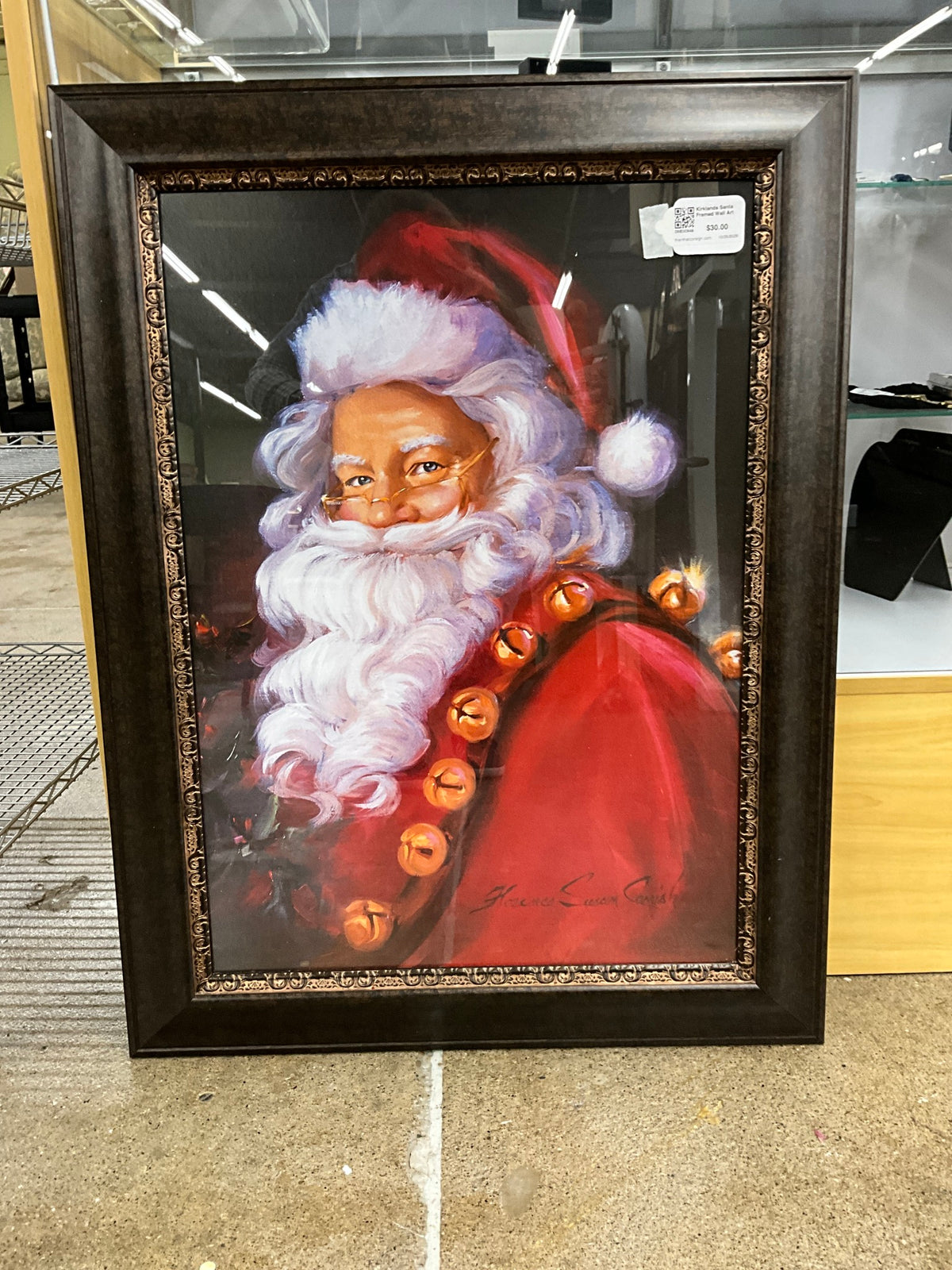Kirklands Santa Framed Wall Art