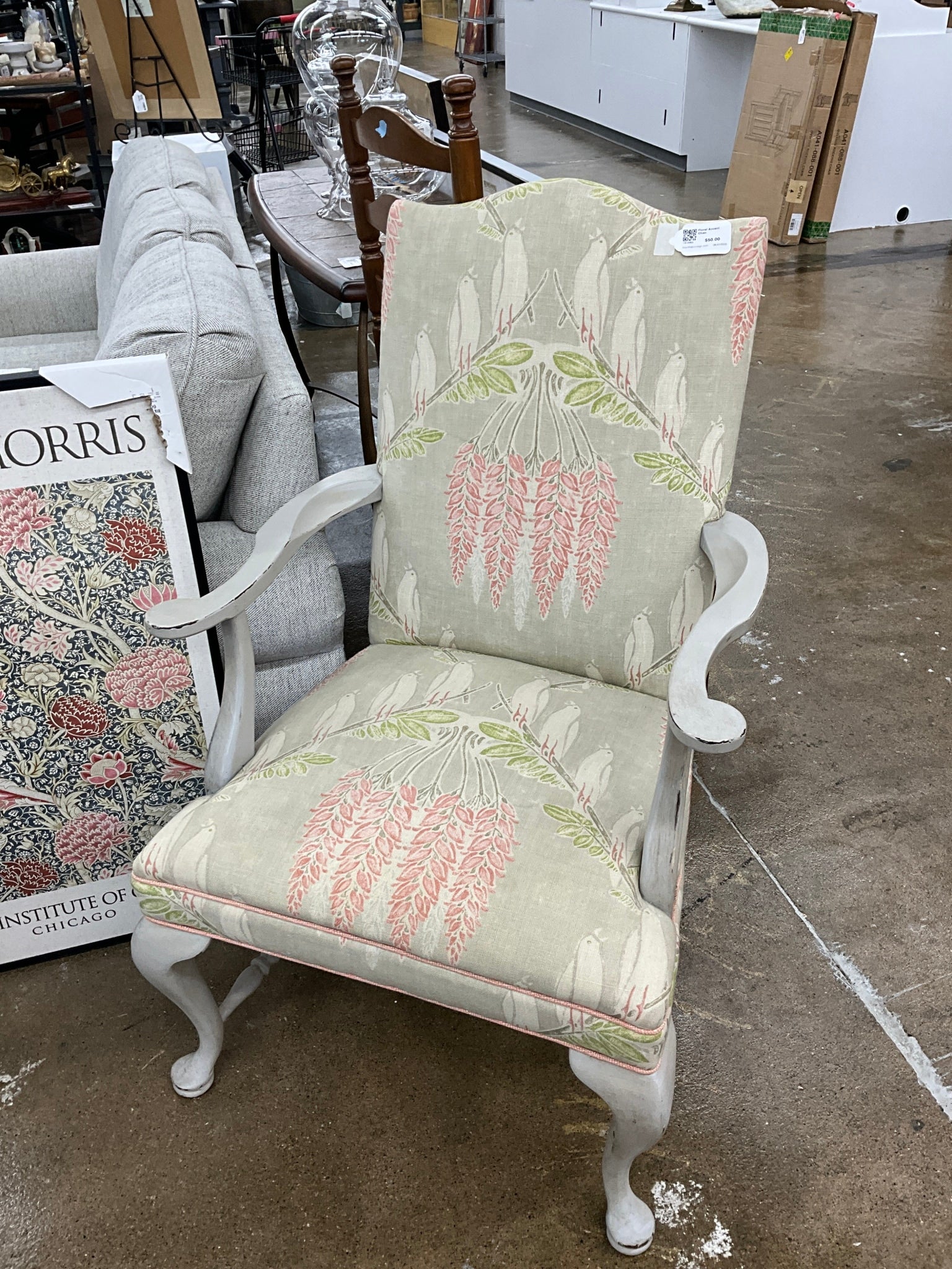Floral Accent Chair