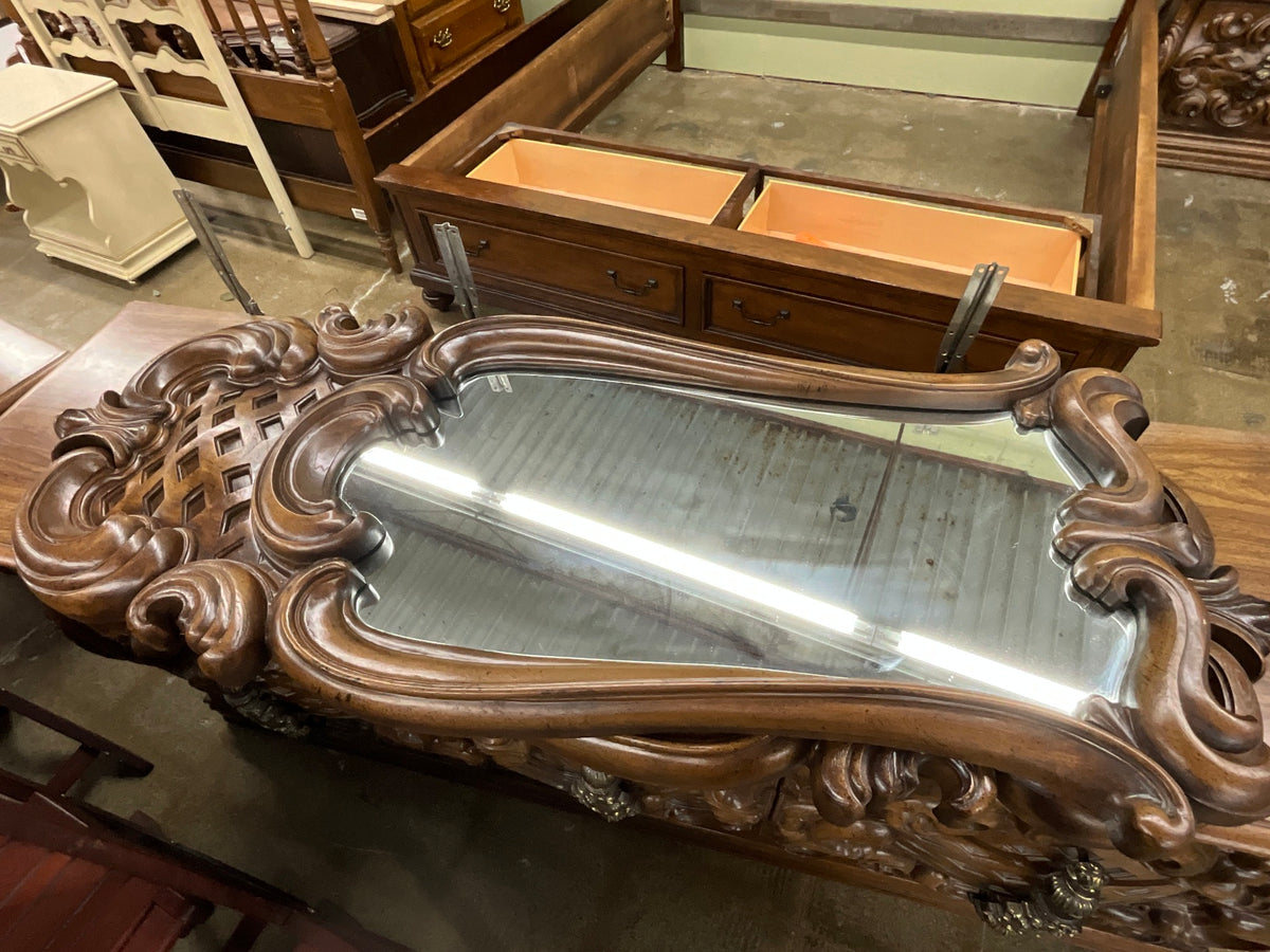 Ornate Singer Dresser w/ 2 Mirrors