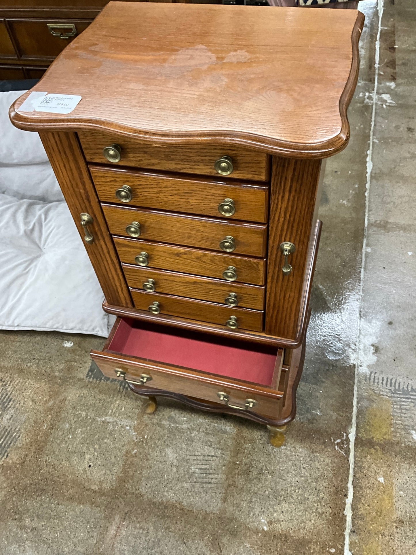 Wood Jewelry Armoire