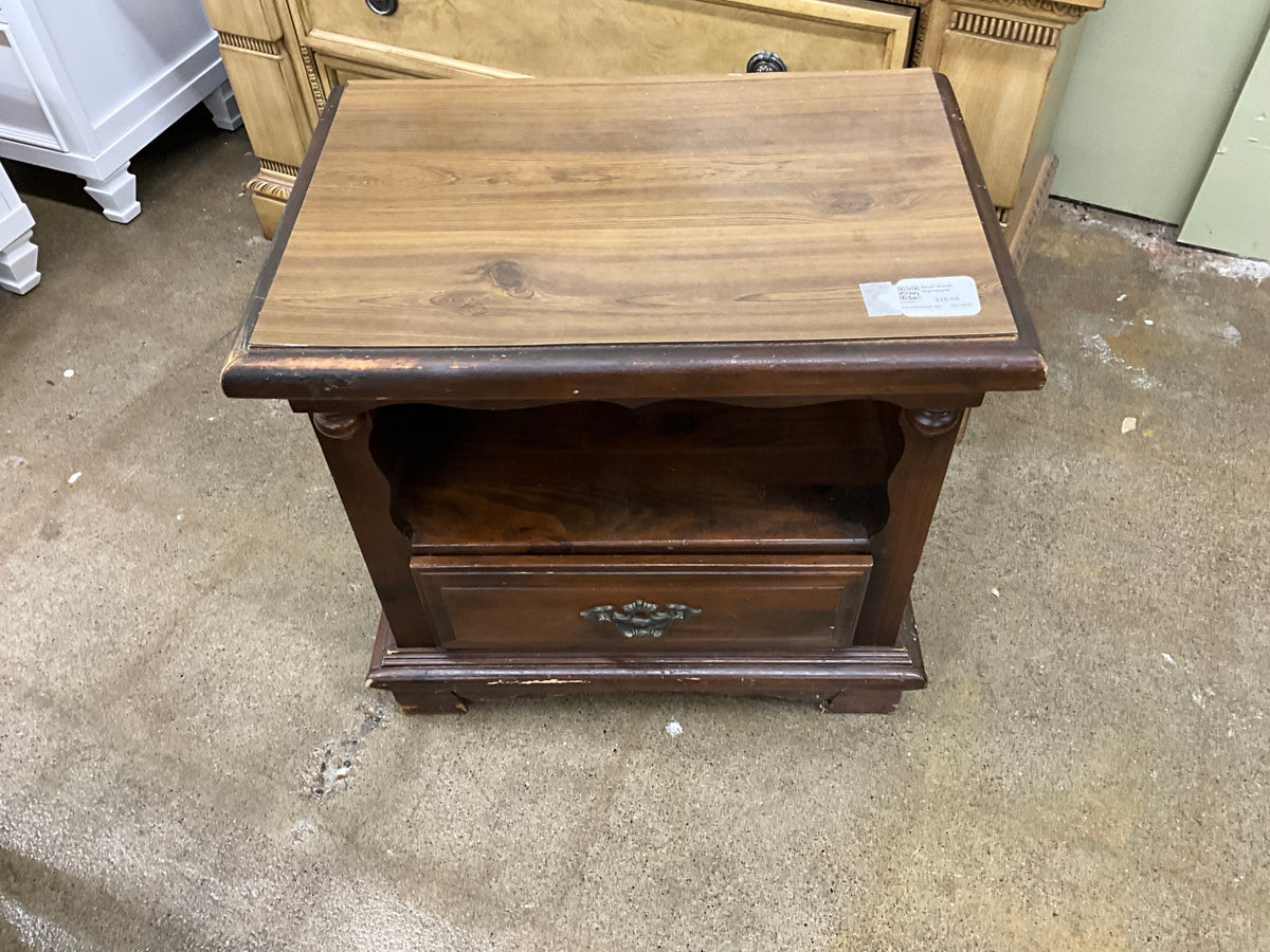 Small Wood Nightstand