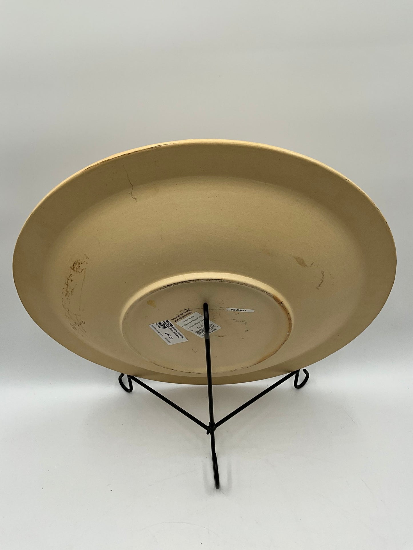 Morris Home Lg. Plate W/Stand