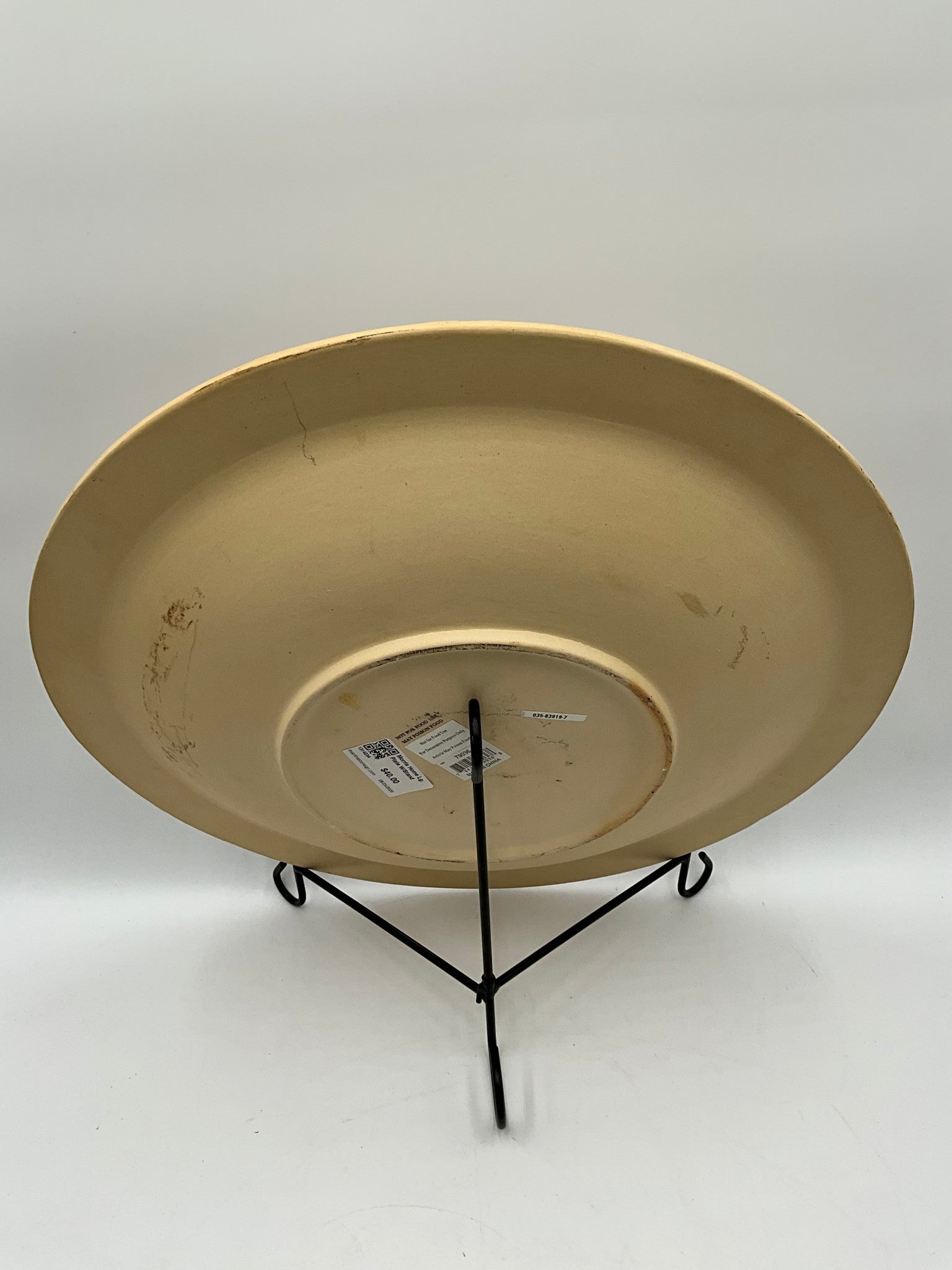 Morris Home Lg. Plate W/Stand