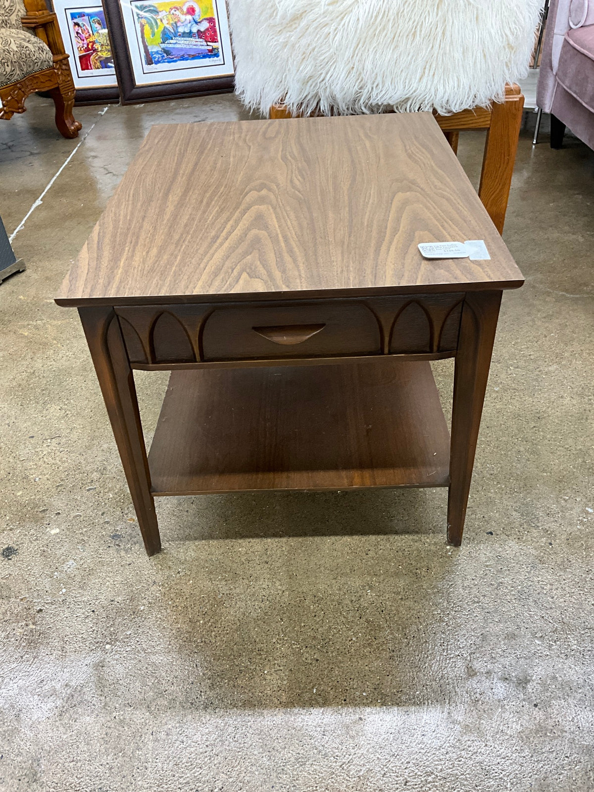 Vtg Kent Coffey MCM Perspecta End Table