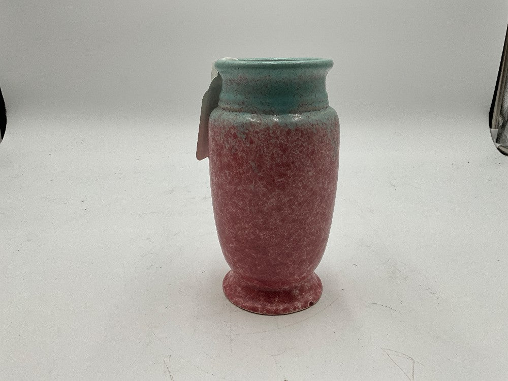 Pink & Blue Roseville Tourmaline Pottery Vase