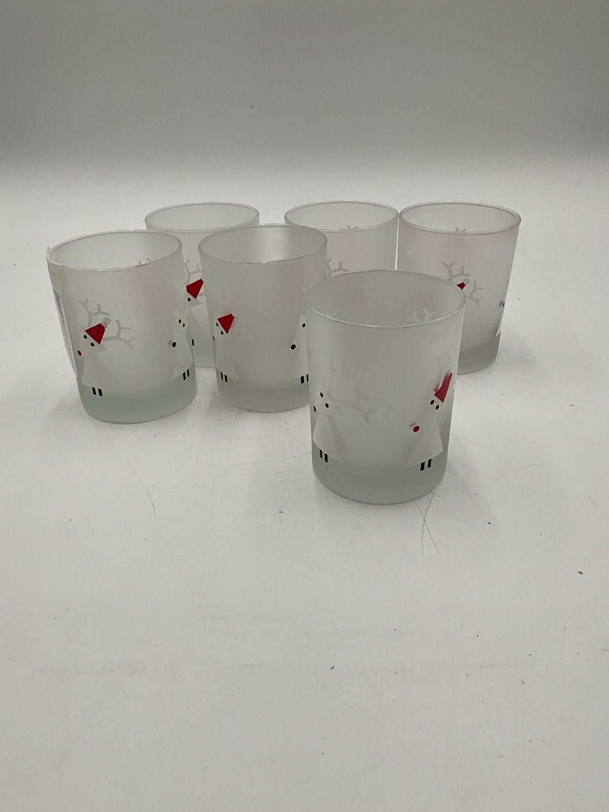 6pc Crate & Barrel Old Fashioned Reindeer Set