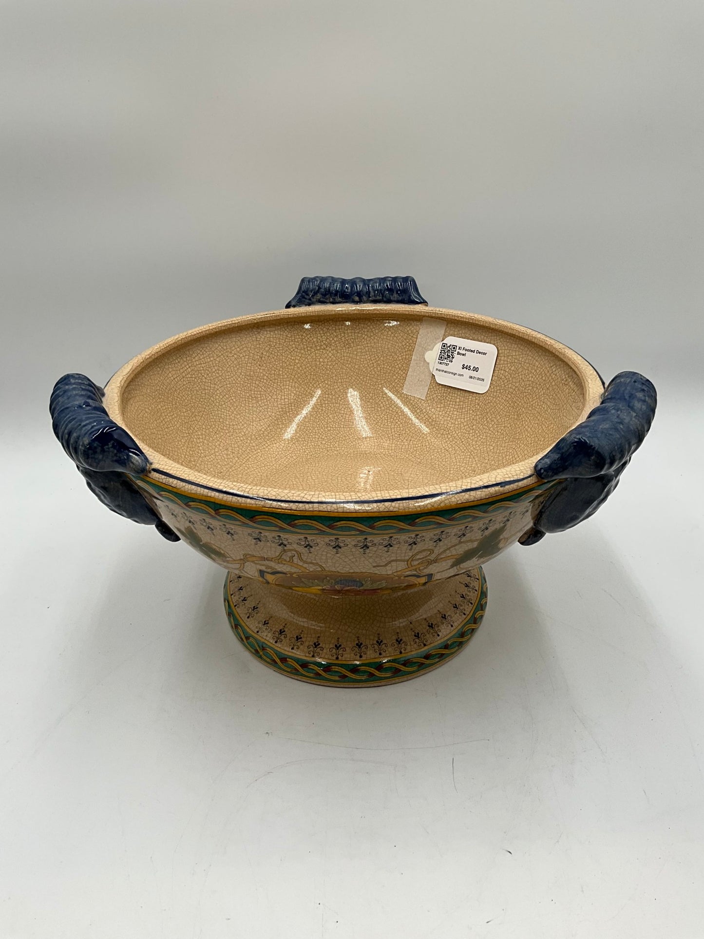 Xl Footed Decor Bowl