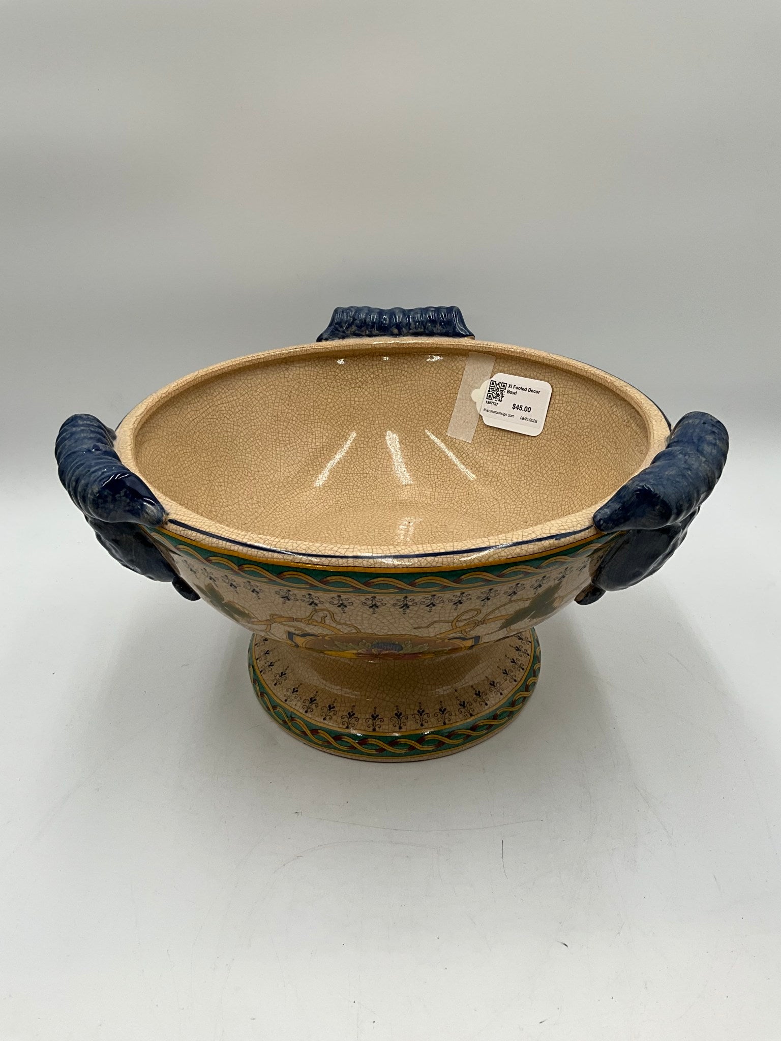 Xl Footed Decor Bowl