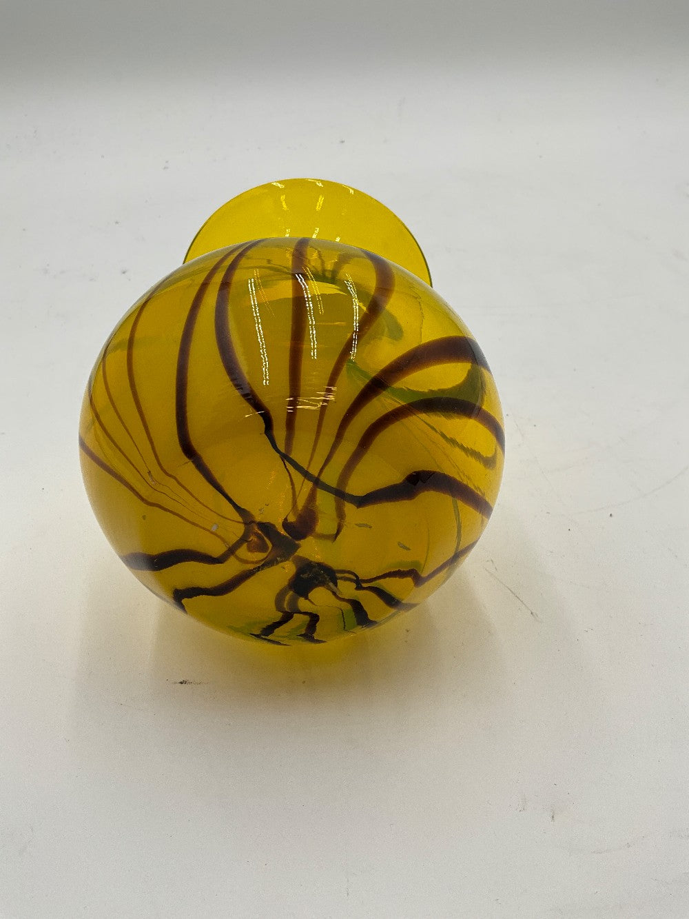 Carlo Moretti Yellow Blown Glass Vase