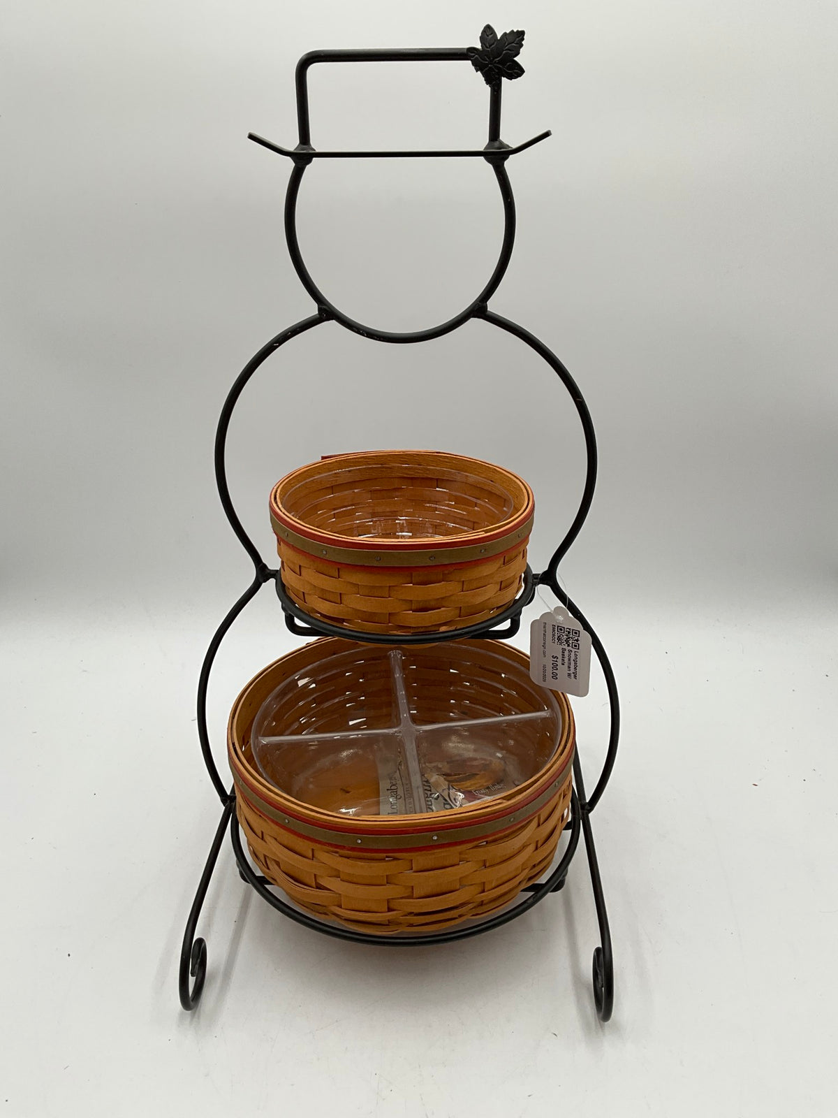 Longaberger Snowman W/ Baskets