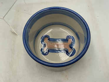 MA Hadley Pottery Dog Bowl