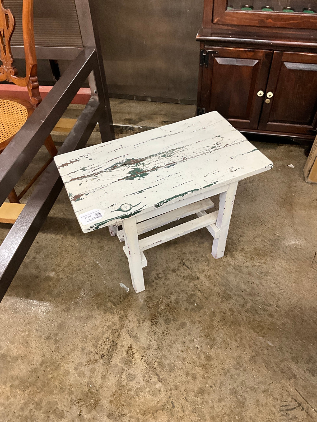 Small Painted White Table