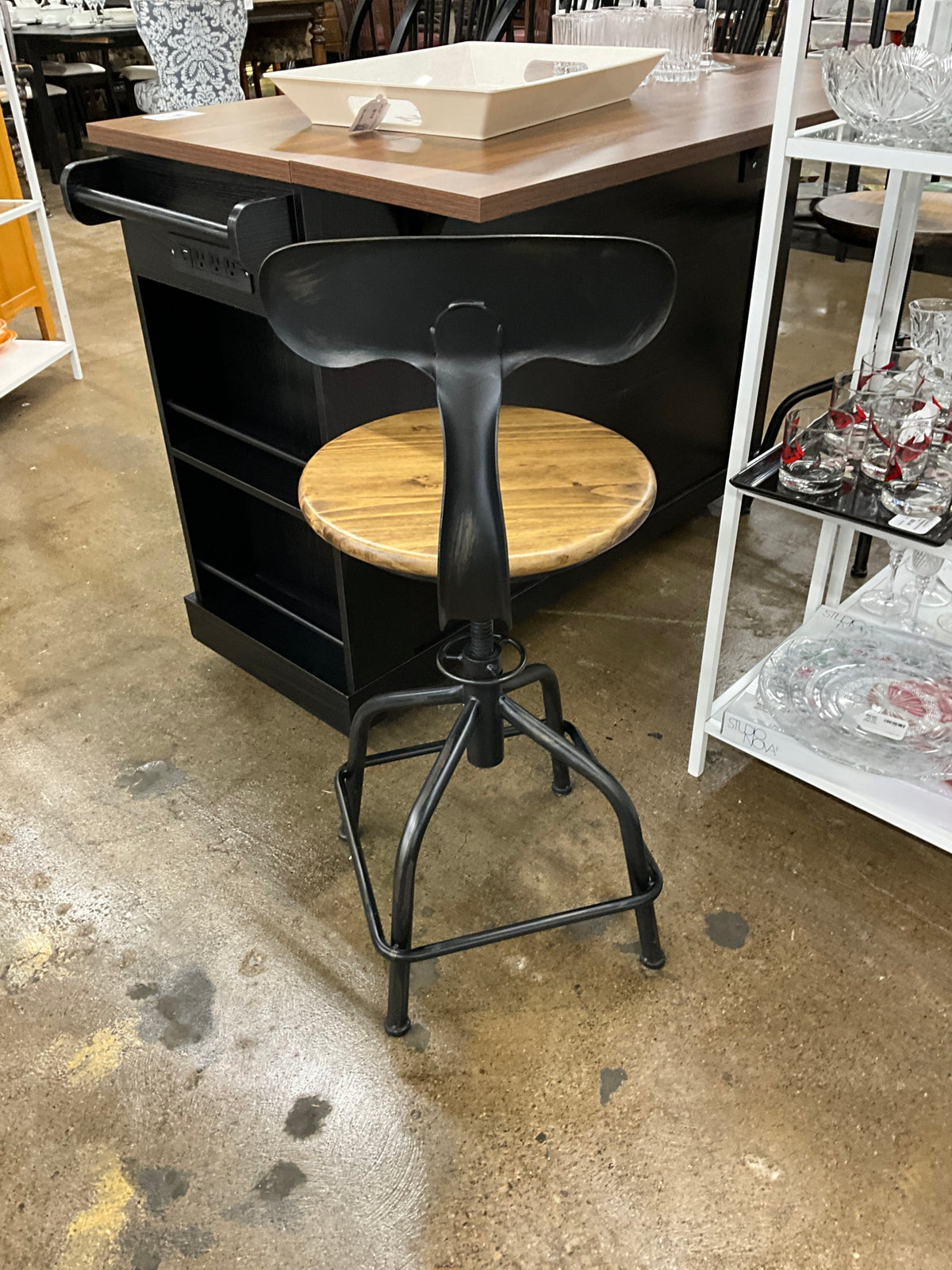 Highback Metal Barstool