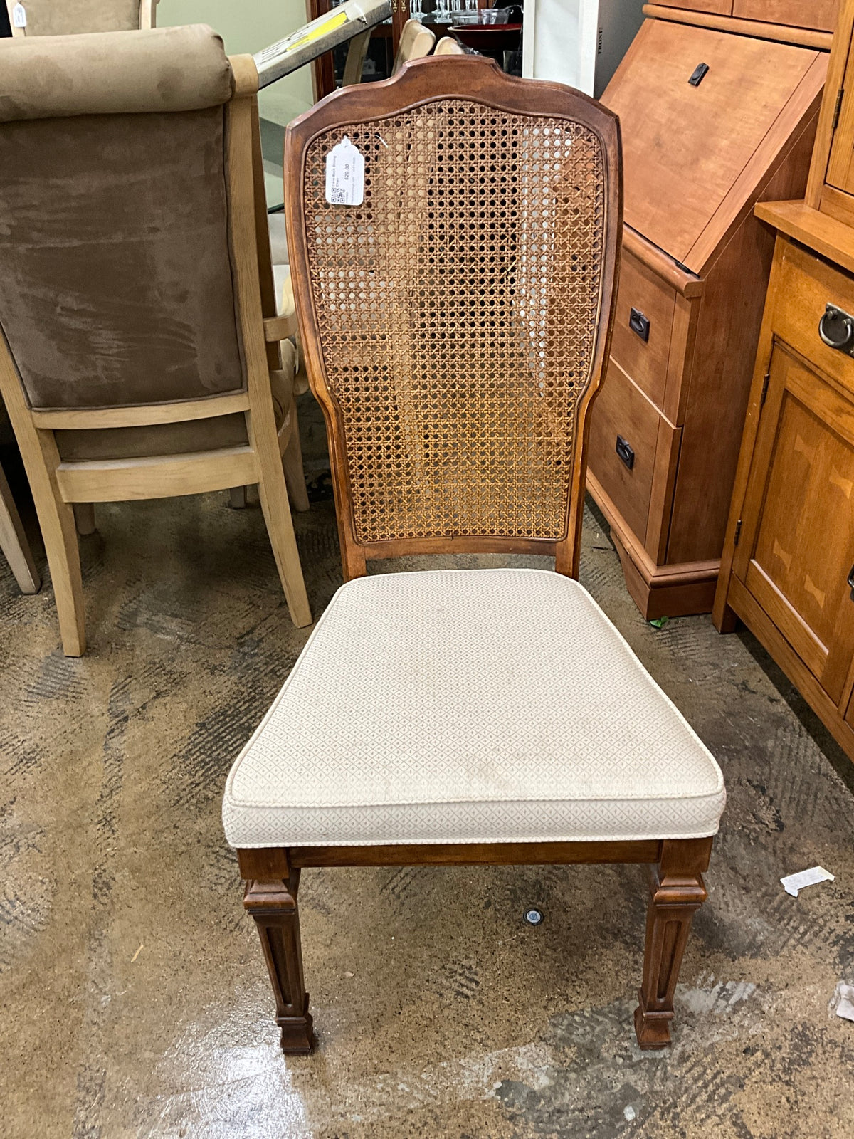Cane Back Dining Chair