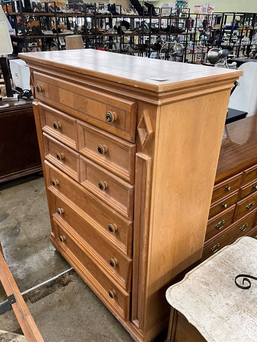 Light Wood Chest of Drawers