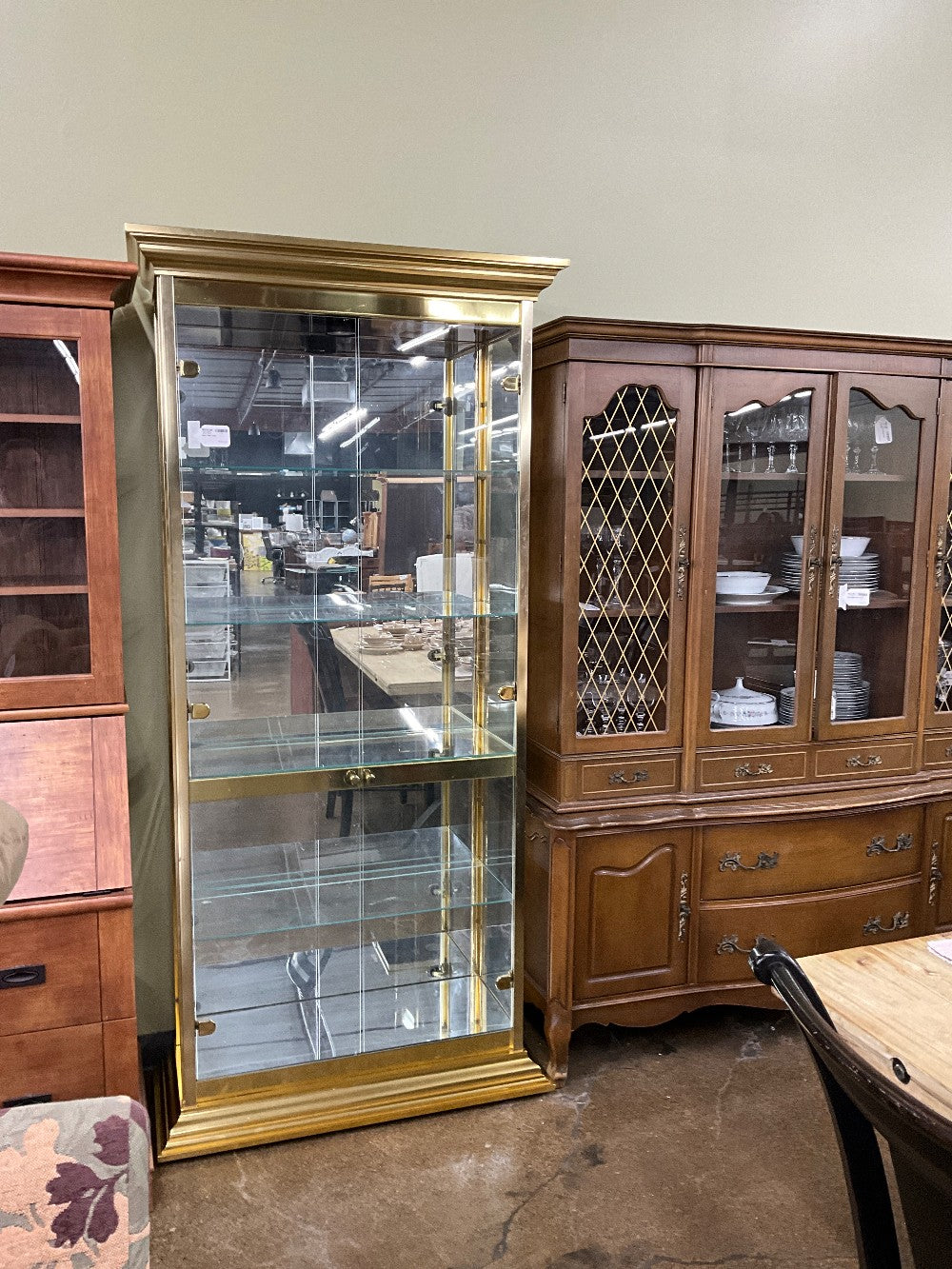 Gold Glass Curio