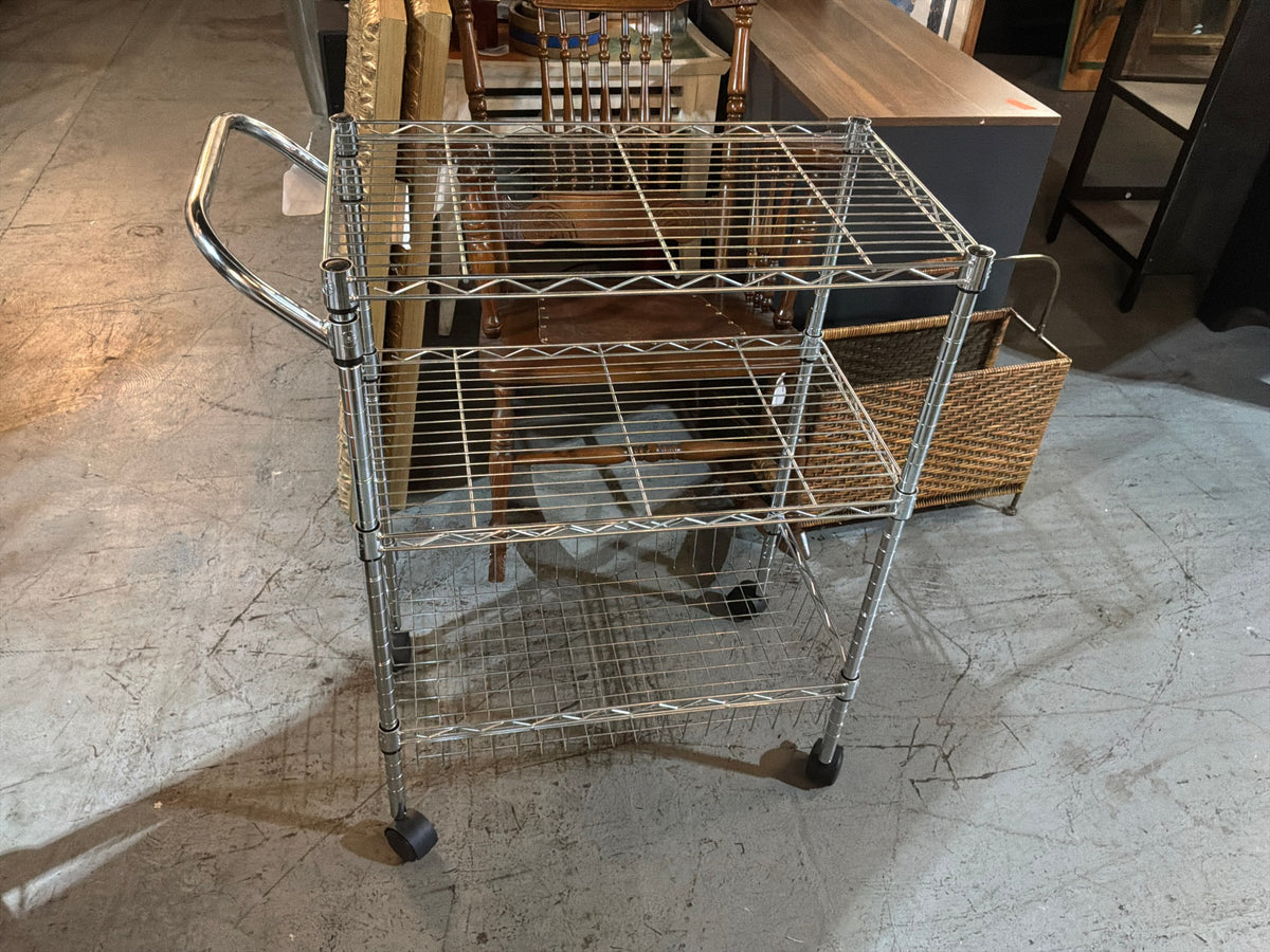 Sm Metal Cart w/ Wheels