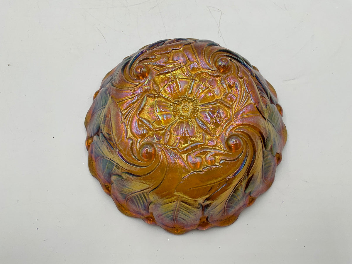 Indiana Glass Wild Rose Iridescent Bowl