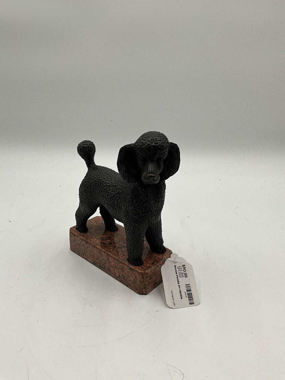 Bronze Poodle On Marble