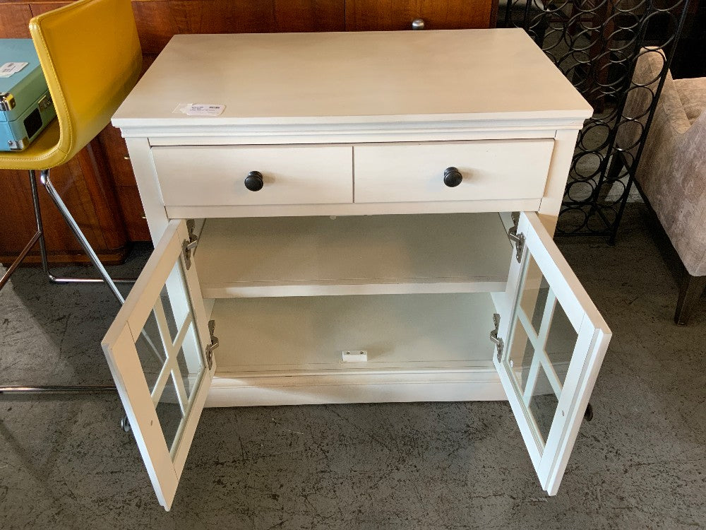 White Cabinet W/ Doors