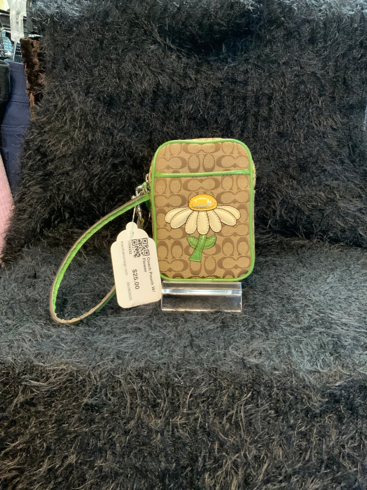 Coach Pouch W/ Flower