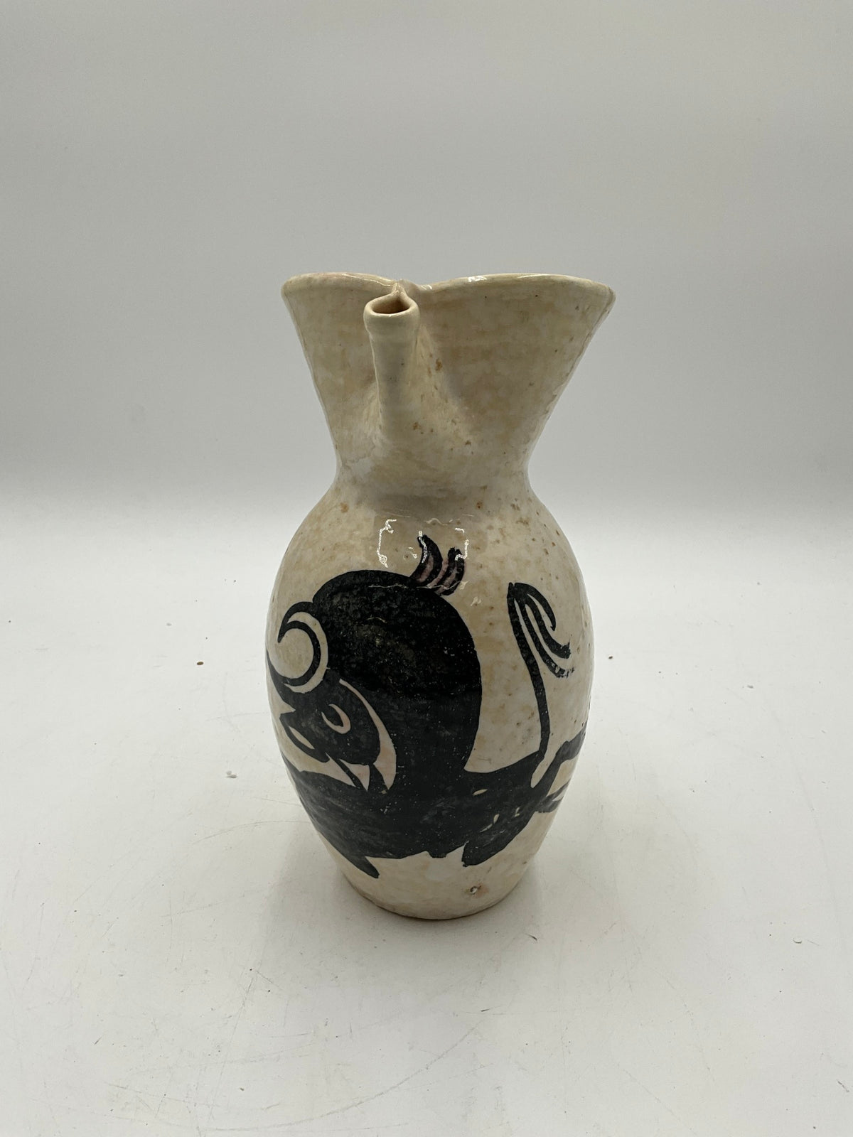 Vtg. Hand Painted Espana By Toledo Ceramic Pitcher