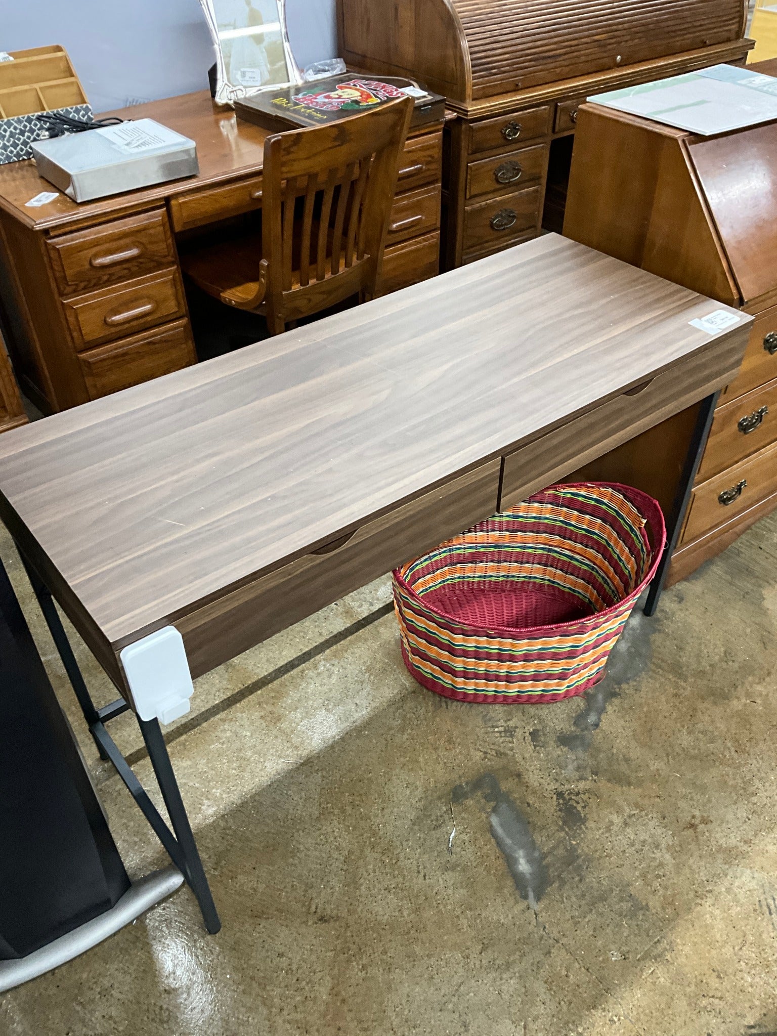 Wood & Metal Desk