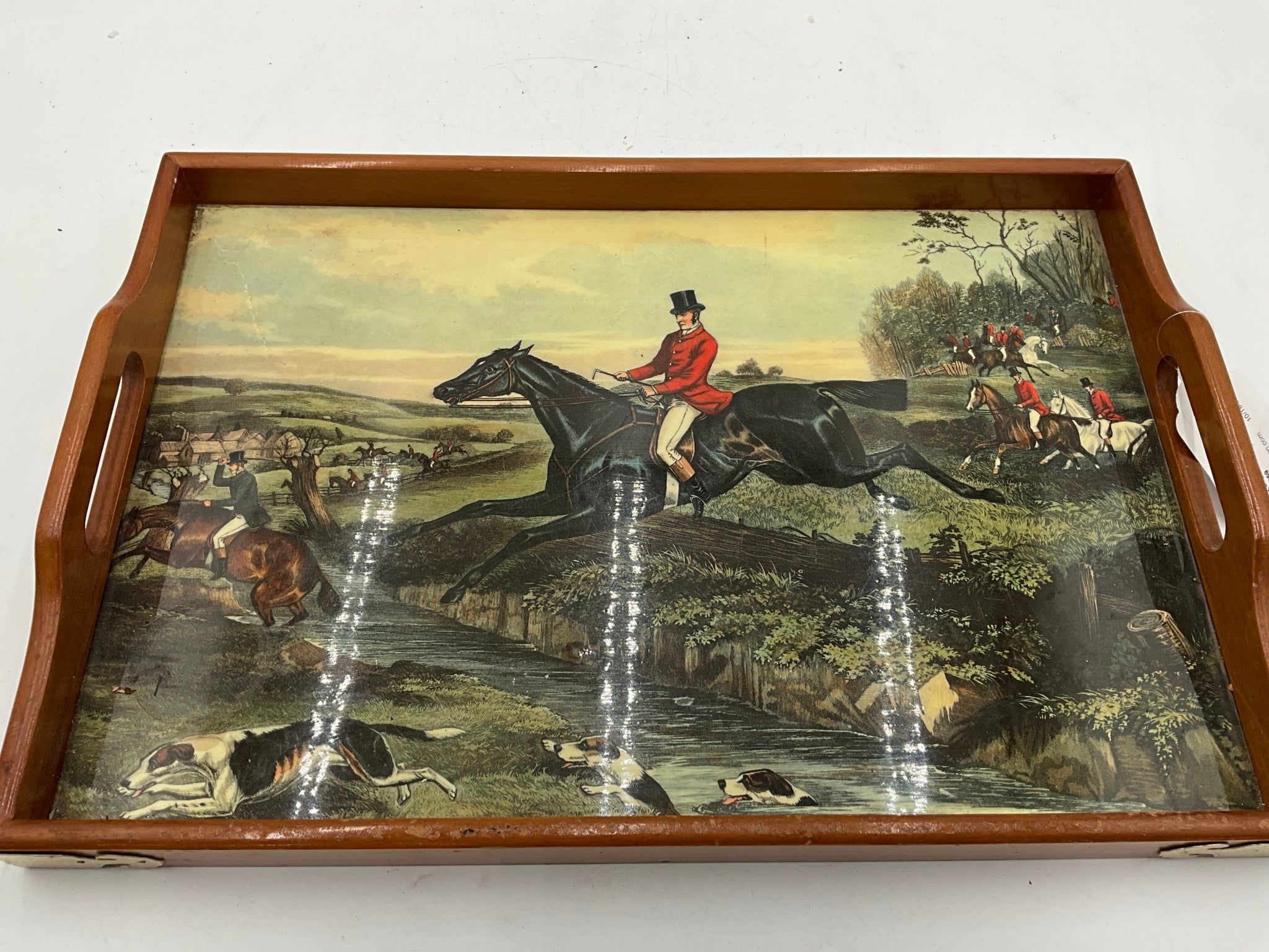 Vtg Wood Tray
