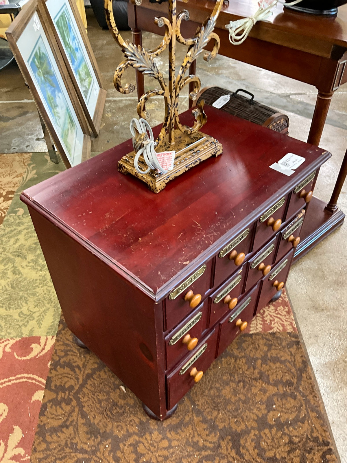 Apothecary Wood Cabinet